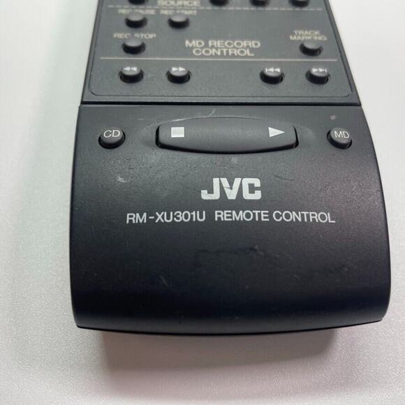 JVC RM-XU301U Original OEM Remote Control for XU301 Minidisc CD Tested and Works - Picture 2 of 6